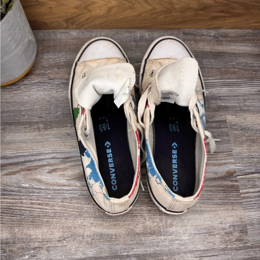 Converse All Stars Chuck Taylor Junior Map Globe Travel Classic Sneaker Junior 3